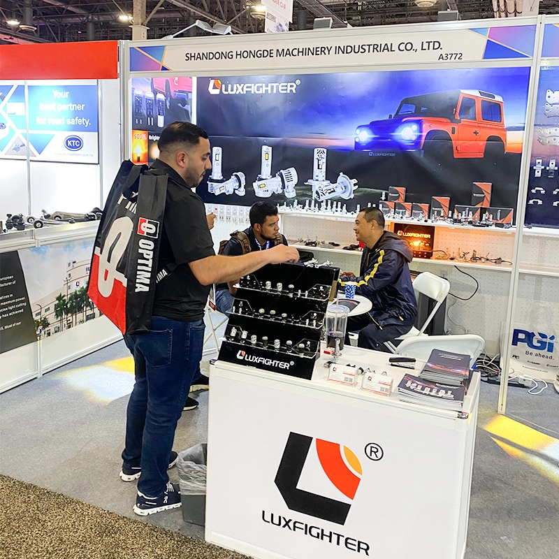 Automotive Aftermarket Products Expo көрмесінде LUXFIGHTER жарықдиодты фаралар