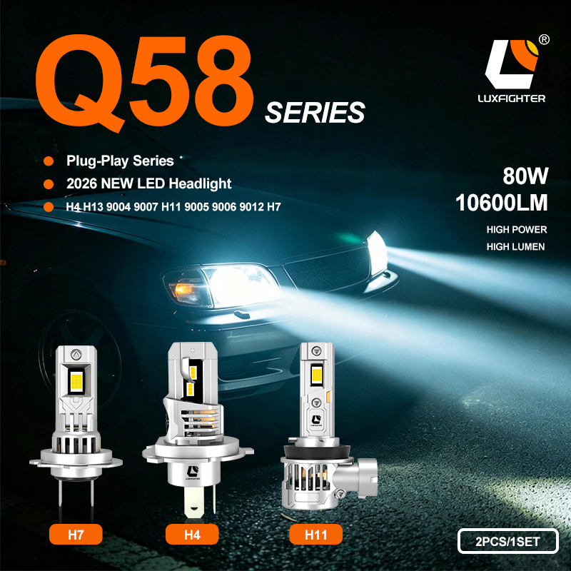 Жаңа LUXFIGHTER 2026 Q58 қосылатын жарықдиодты автомобиль фаралары ресми түрде іске қосылды.